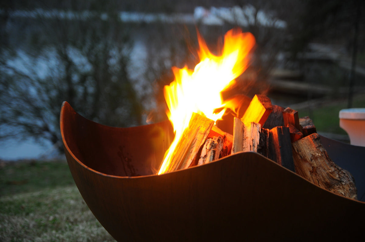 Manta Ray by Fire Pit Art