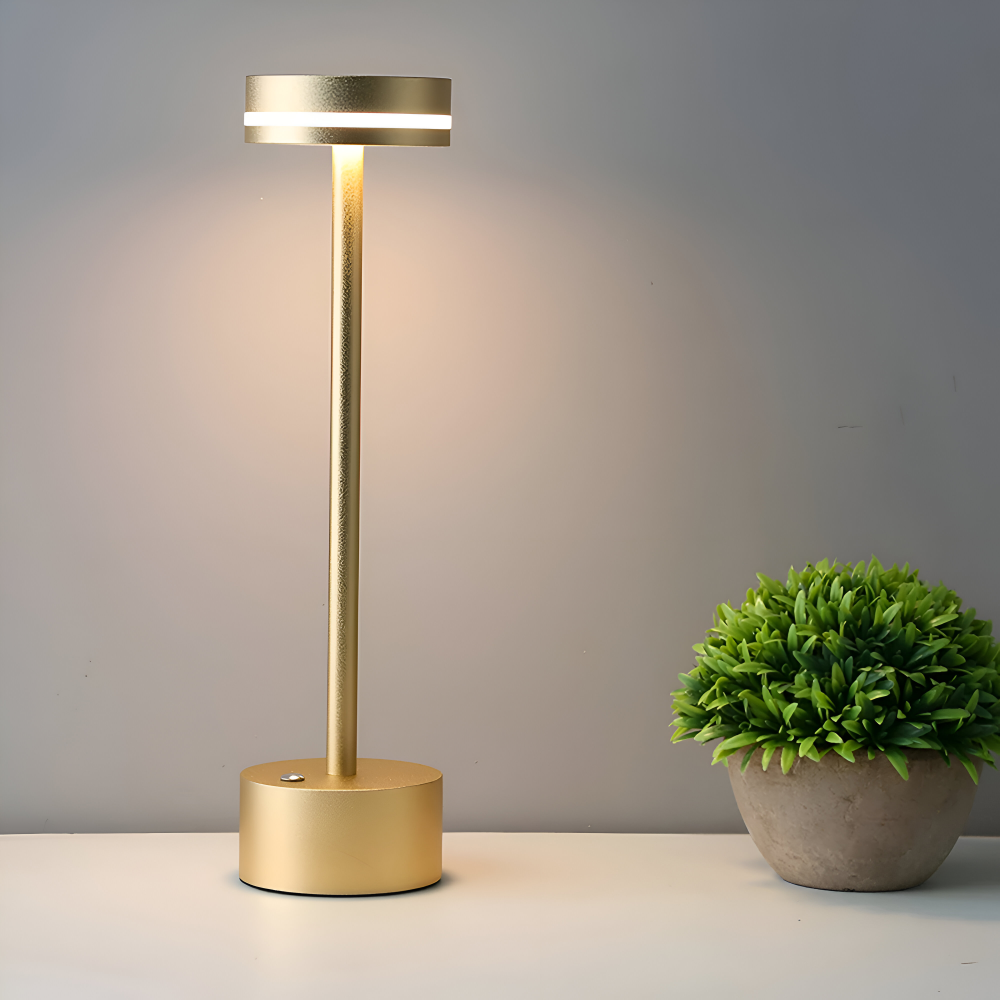 Mantle Touch Lamp - Portable, Rechargeable Table Lamp - Adjustable Light