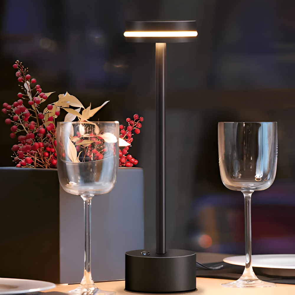 Mantle Touch Lamp - Portable, Rechargeable Table Lamp - Adjustable Light