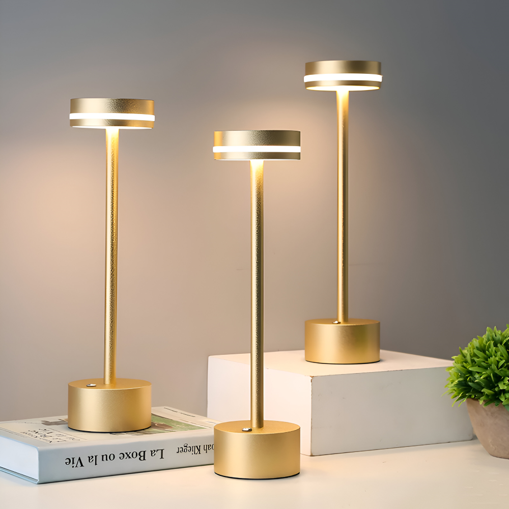 Mantle Touch Lamp - Portable, Rechargeable Table Lamp - Adjustable Light