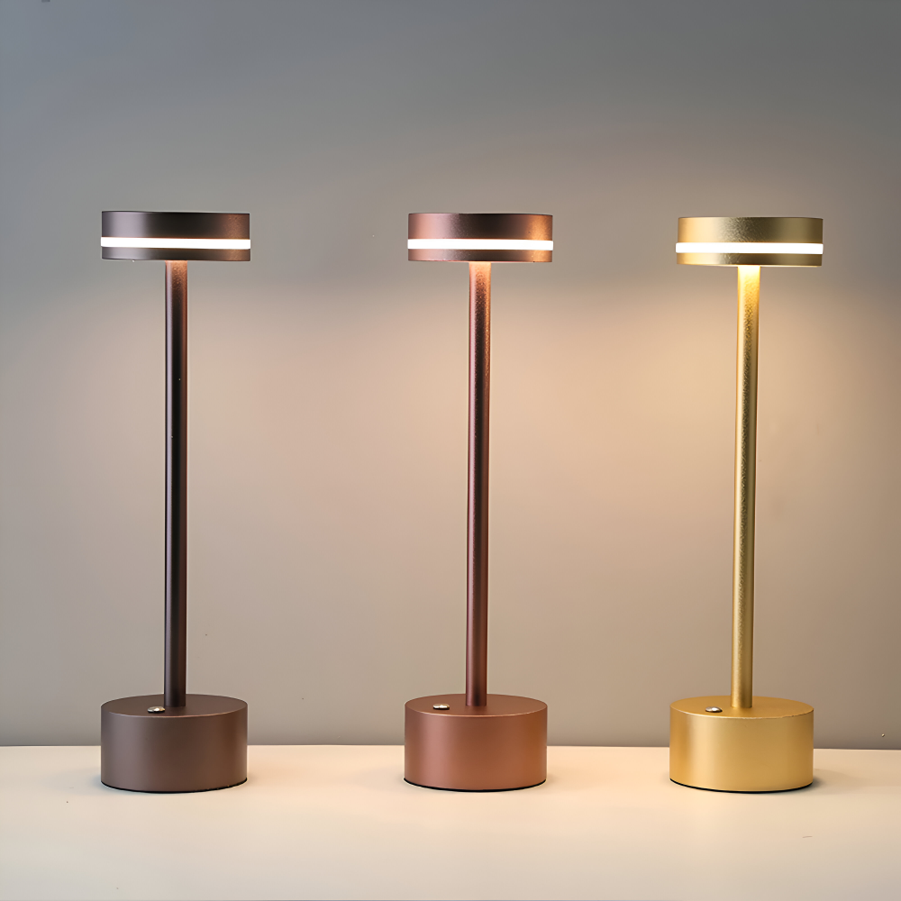 Mantle Touch Lamp - Portable, Rechargeable Table Lamp - Adjustable Light