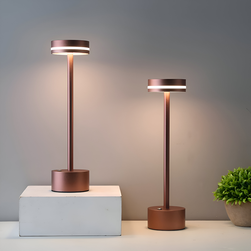 Mantle Touch Lamp - Portable, Rechargeable Table Lamp - Adjustable Light
