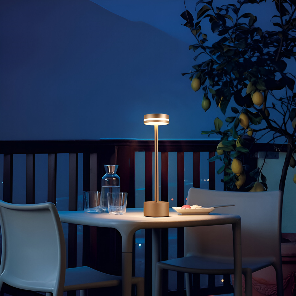 Mantle Touch Lamp - Portable, Rechargeable Table Lamp - Adjustable Light