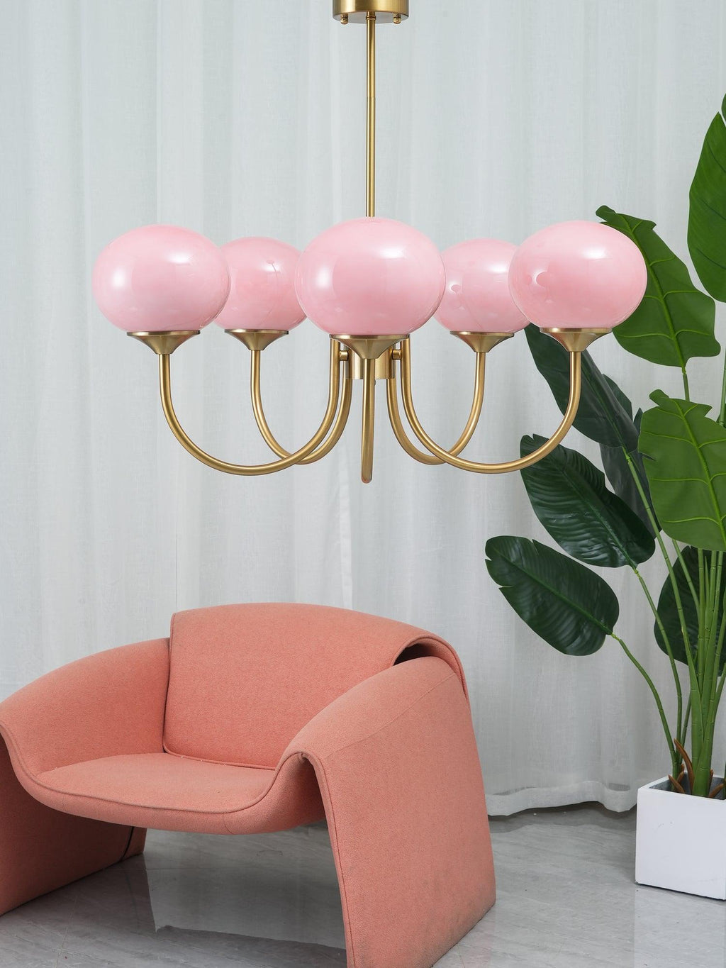 Rose Crystal Chandelier