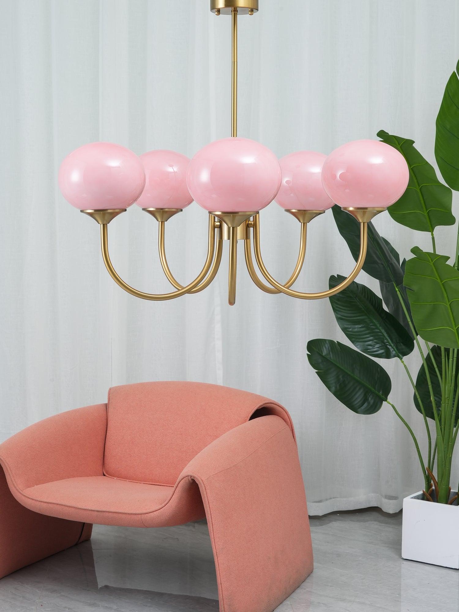 Rose Crystal Chandelier