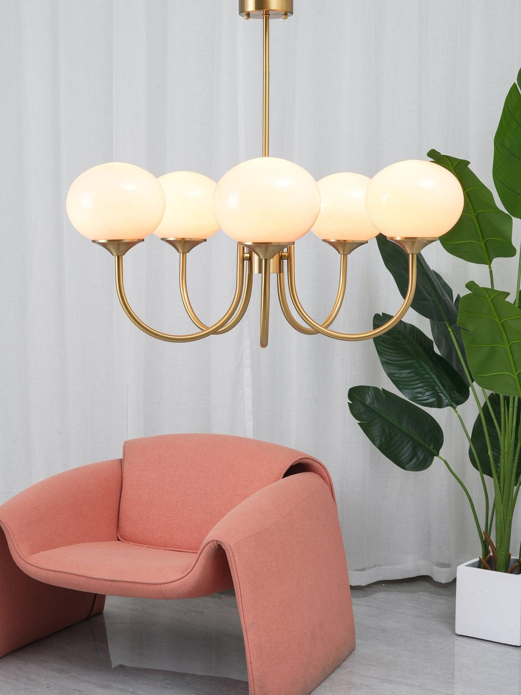 Rose Crystal Chandelier