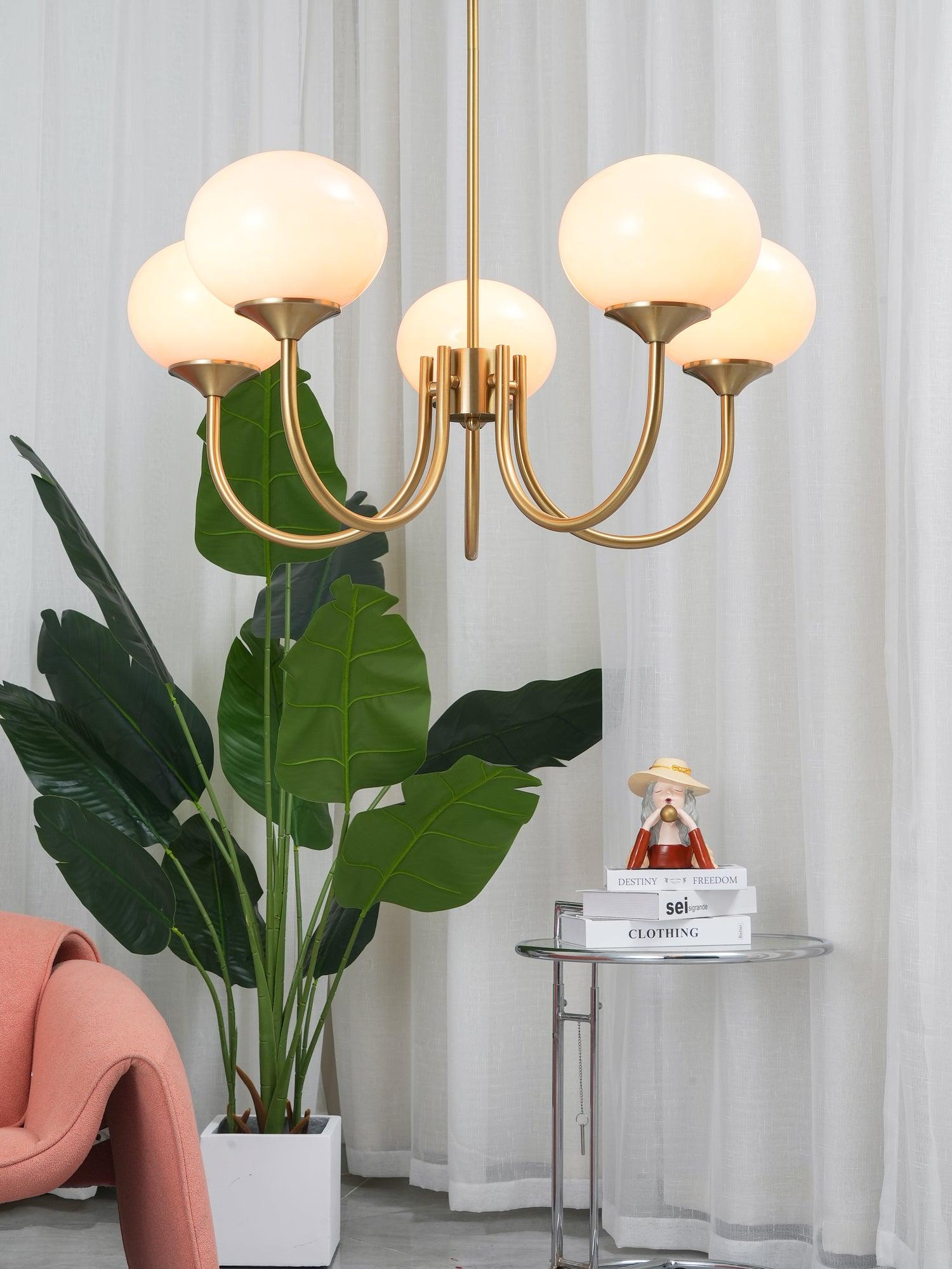 Rose Crystal Chandelier