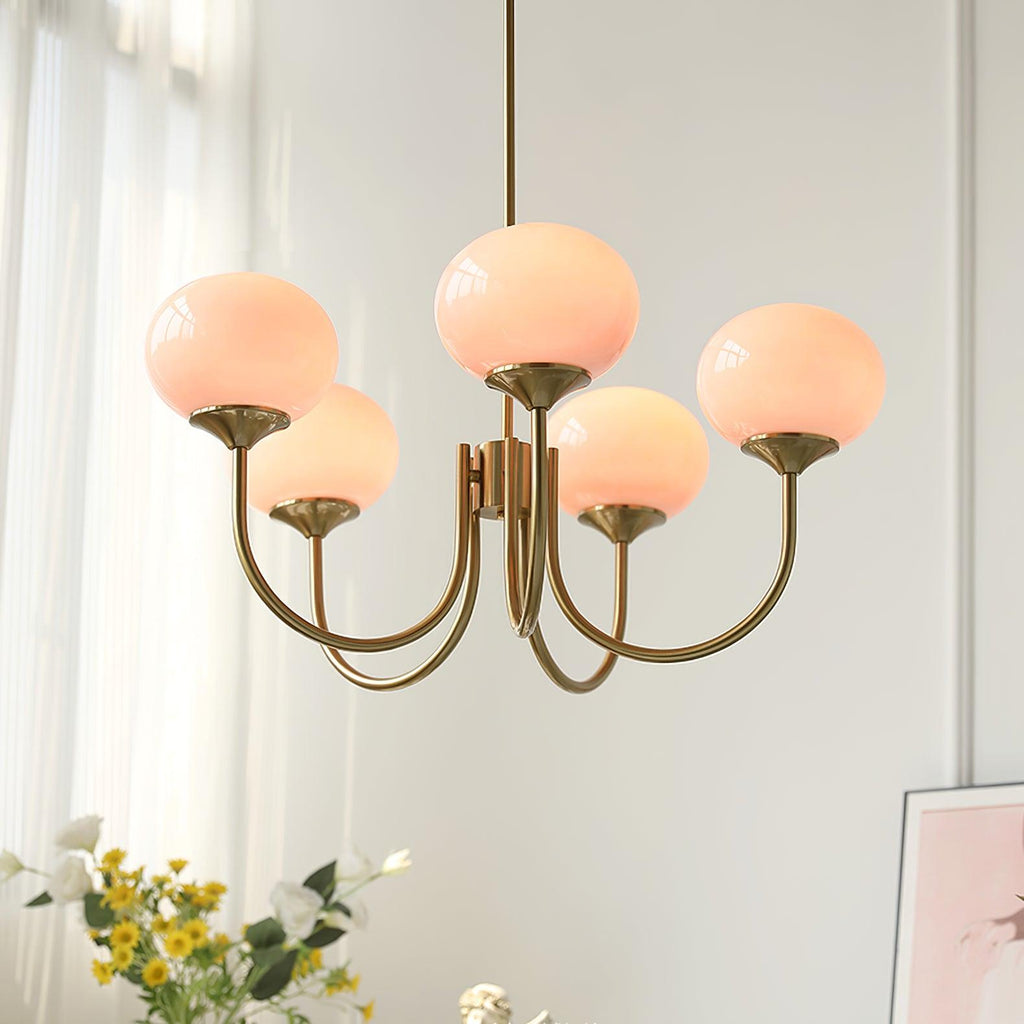 Rose Crystal Chandelier
