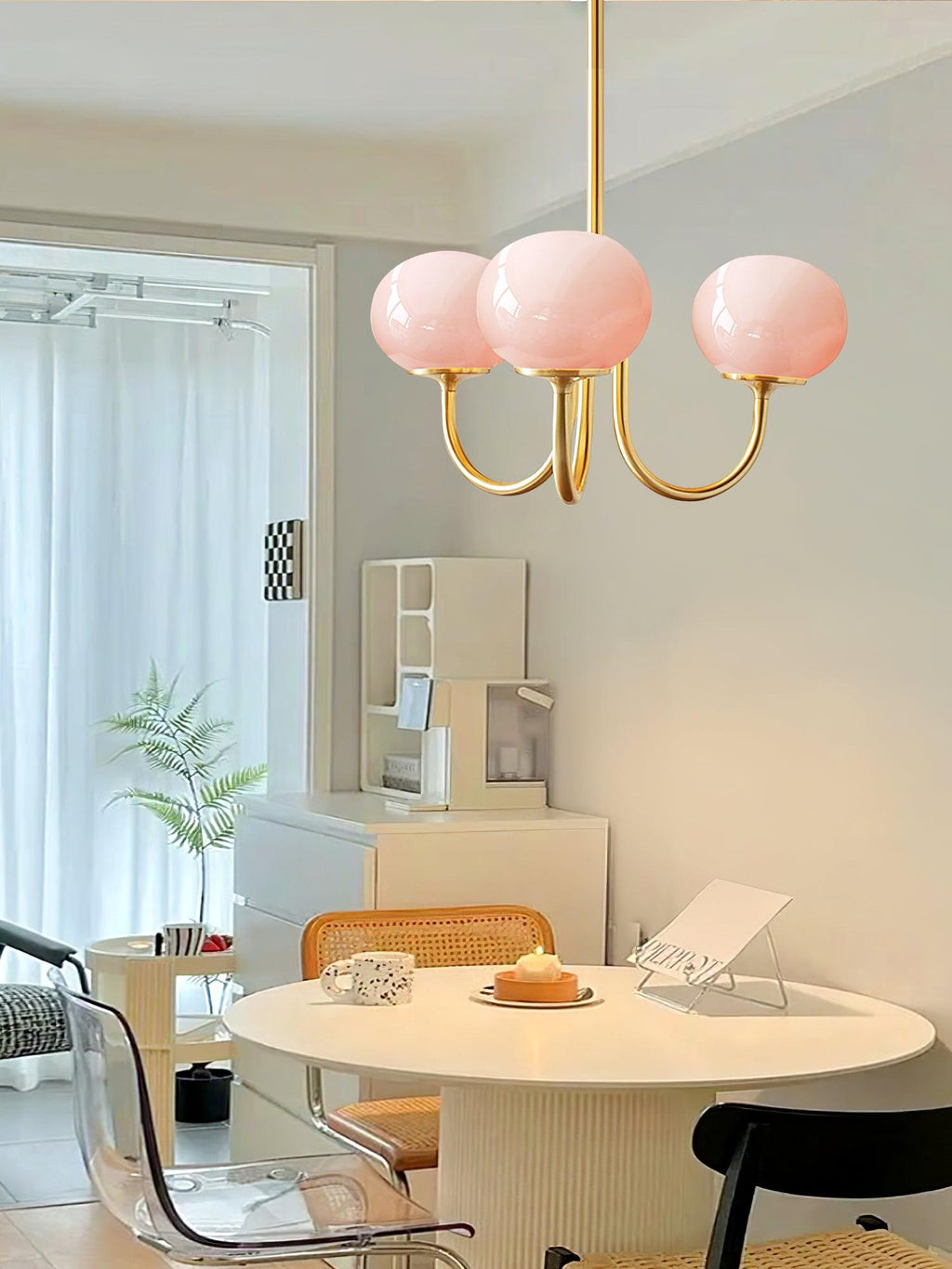 Rose Crystal Chandelier