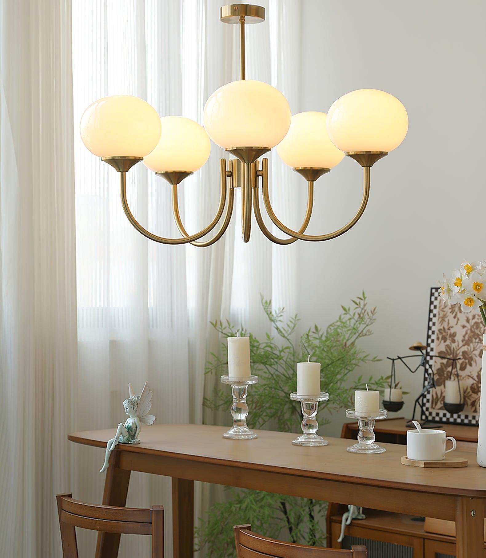Rose Crystal Chandelier