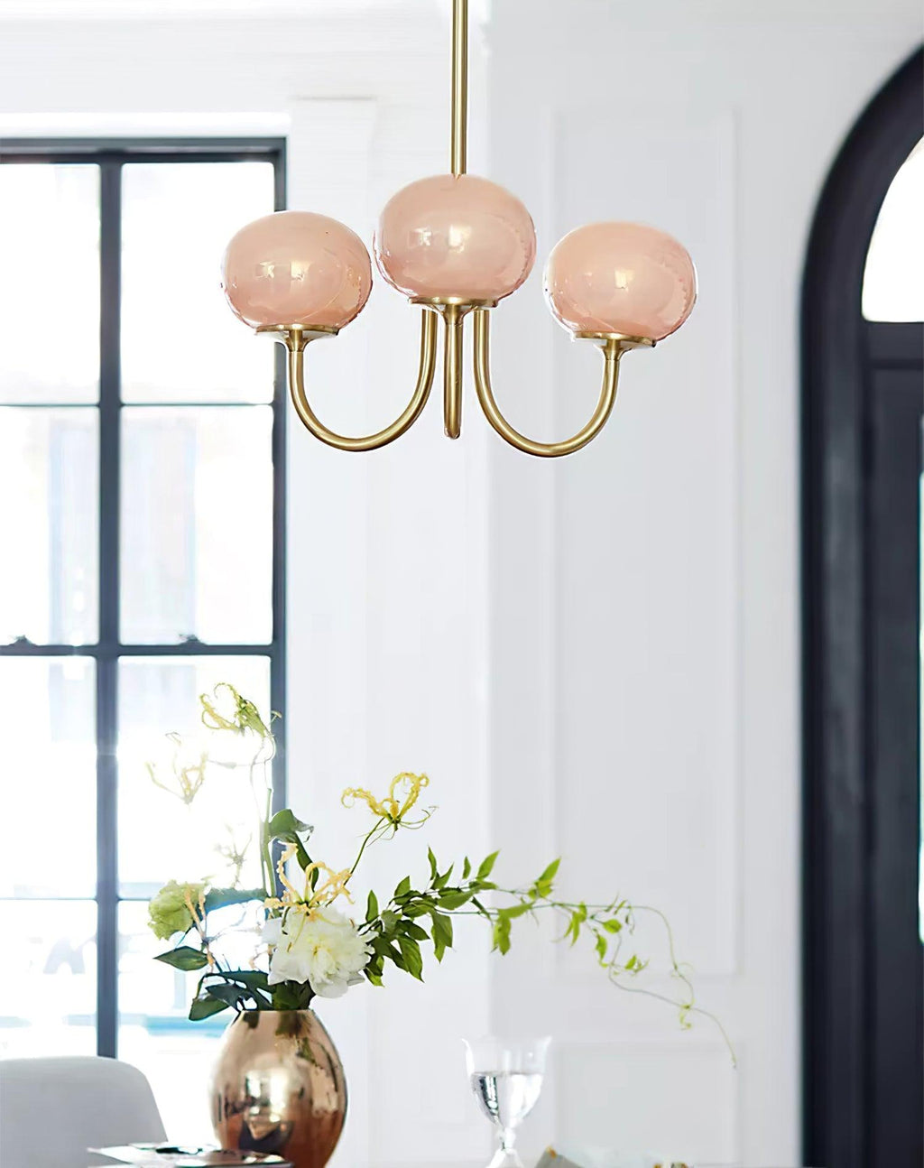 Rose Crystal Chandelier