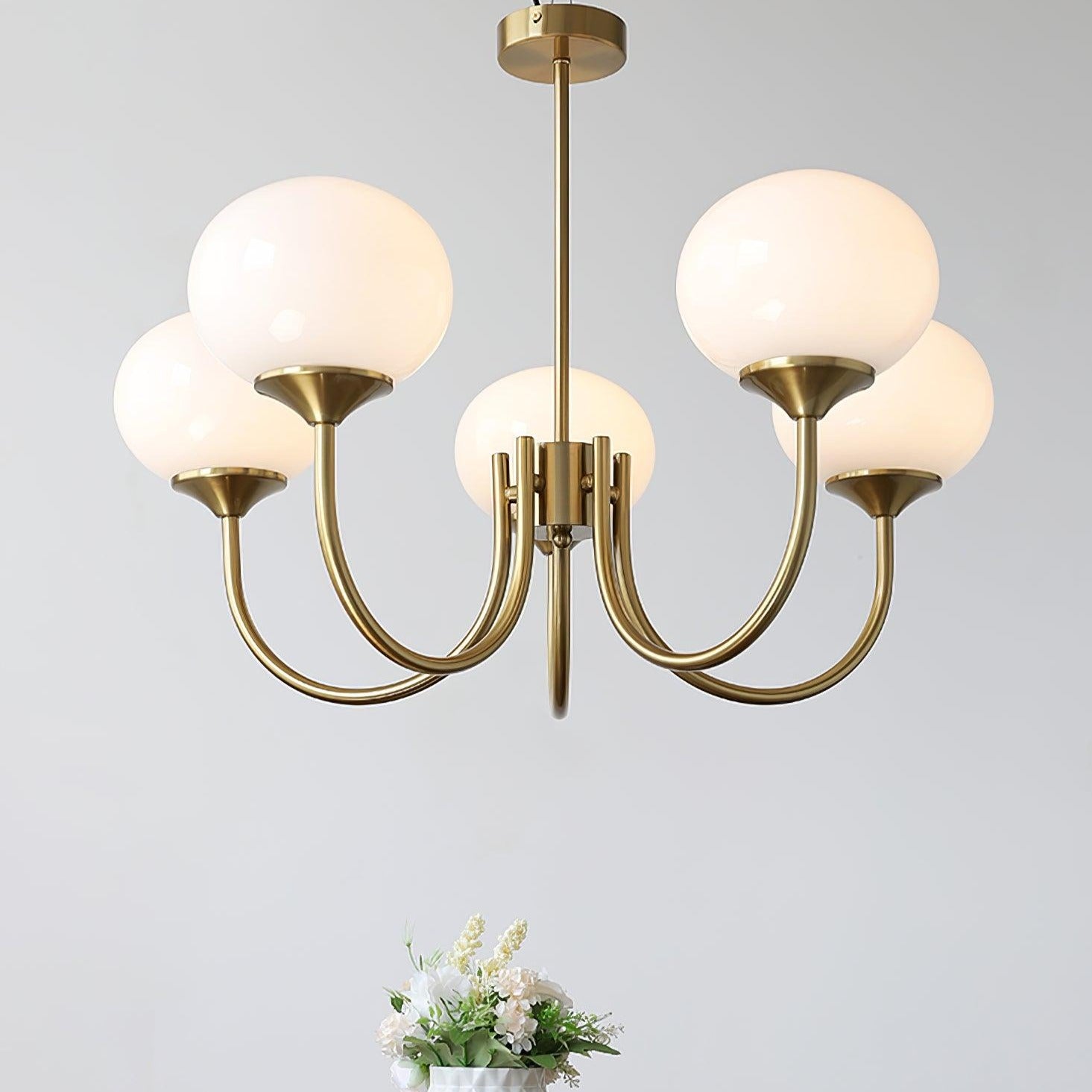 Rose Crystal Chandelier