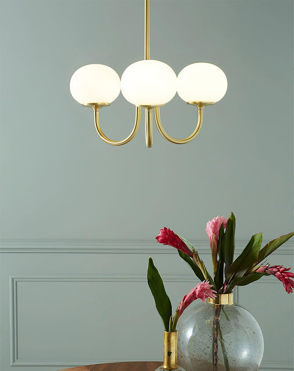 Rose Crystal Chandelier