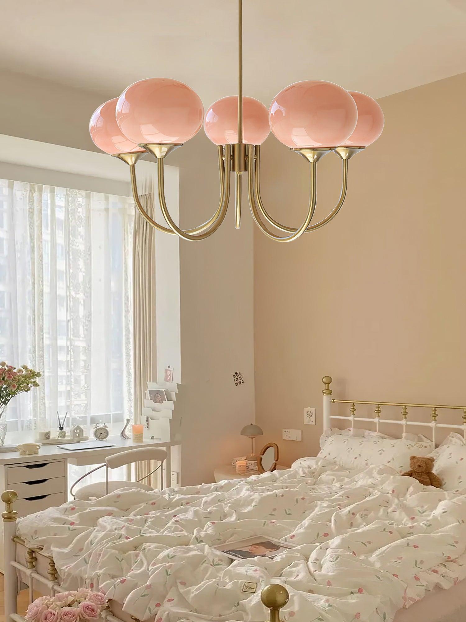 Rose Crystal Chandelier