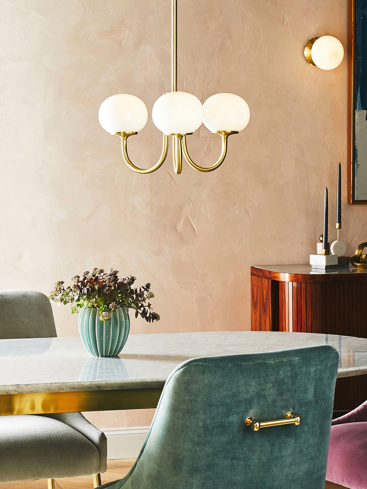 Rose Crystal Chandelier