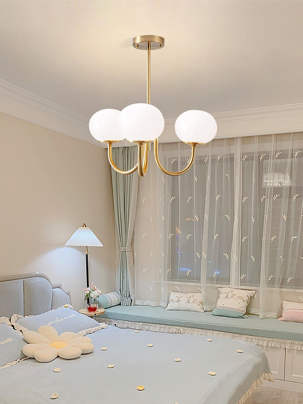 Rose Crystal Chandelier