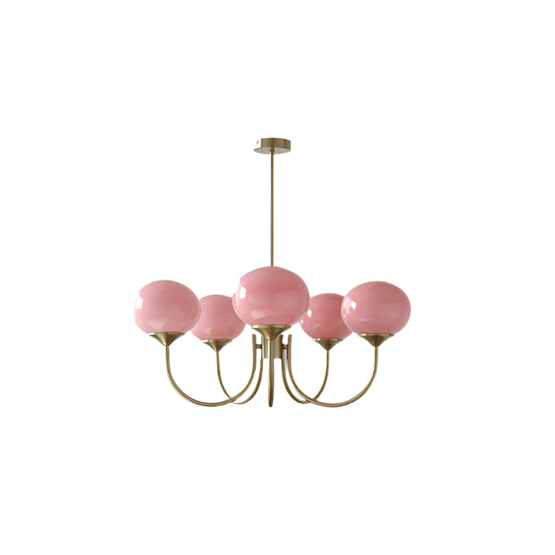 Rose Crystal Chandelier