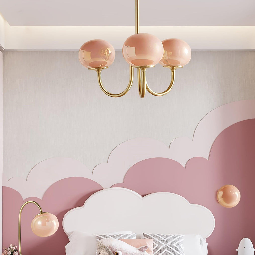 Rose Crystal Chandelier