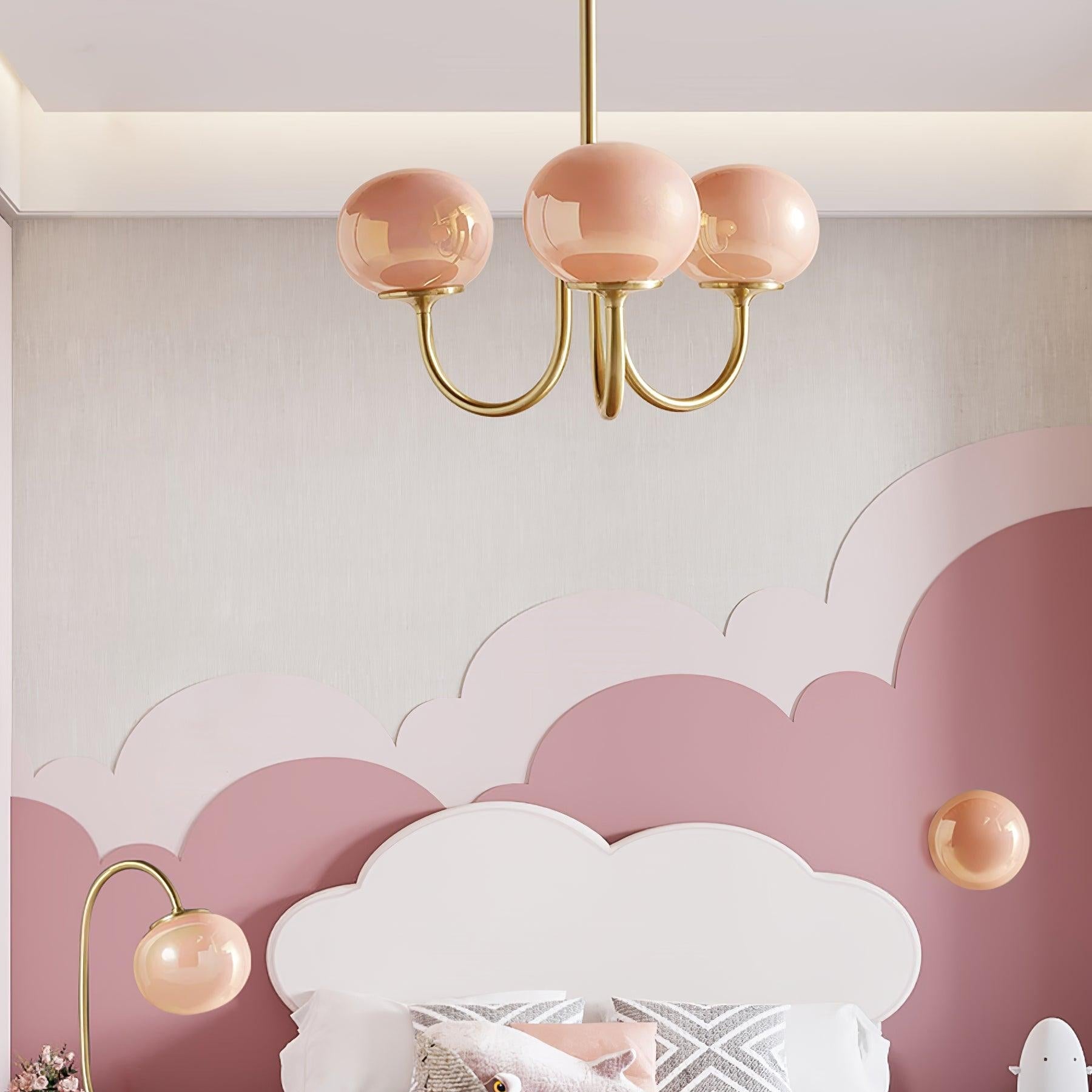 Rose Crystal Chandelier