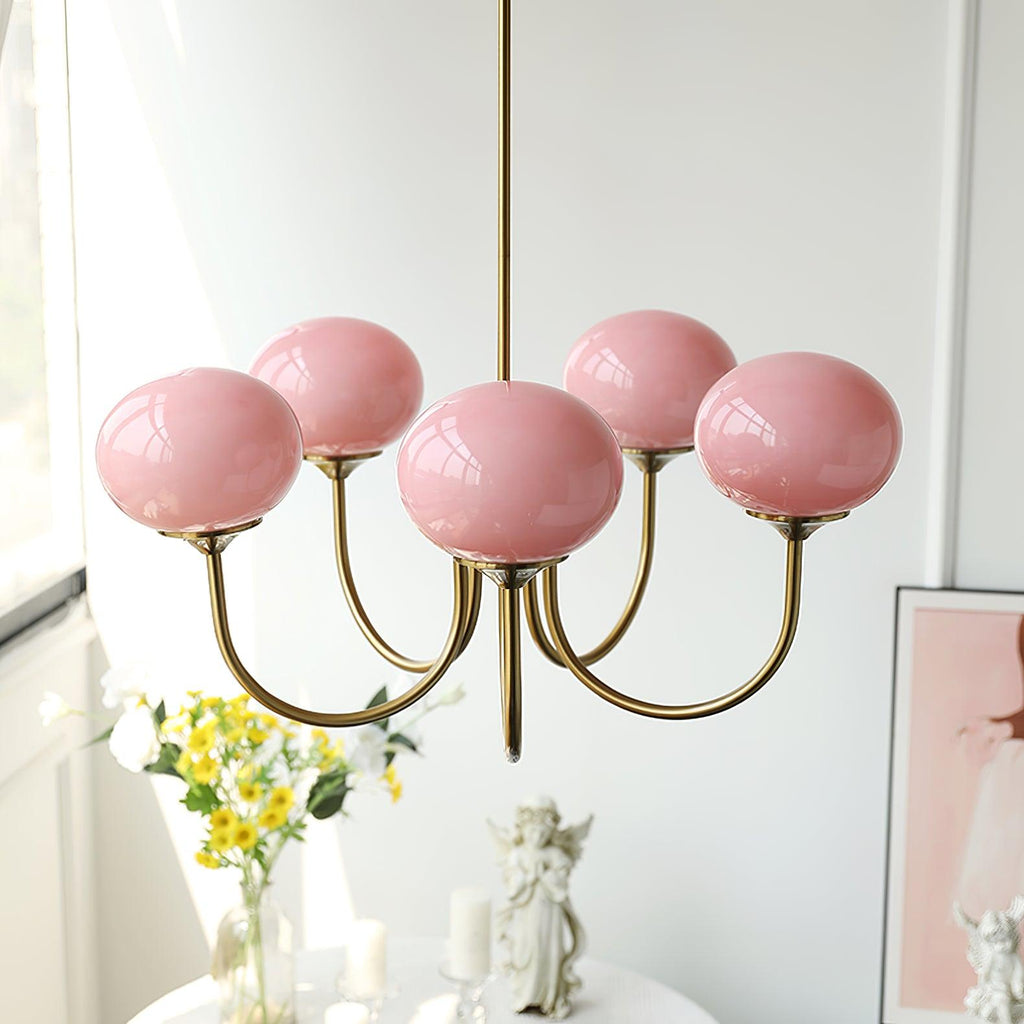 Rose Crystal Chandelier