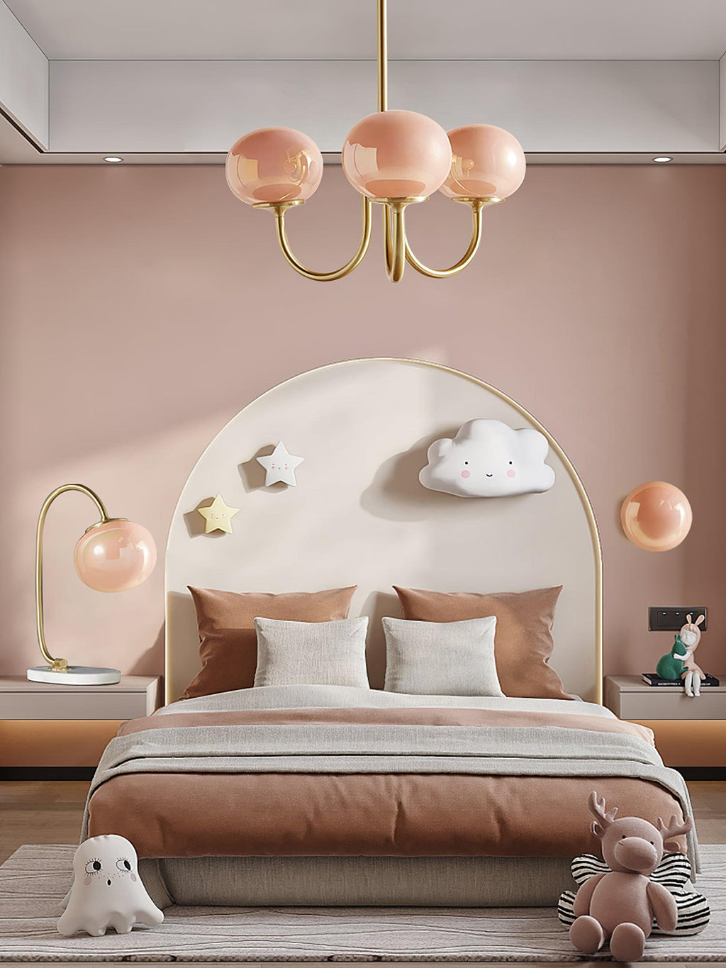 Rose Crystal Chandelier