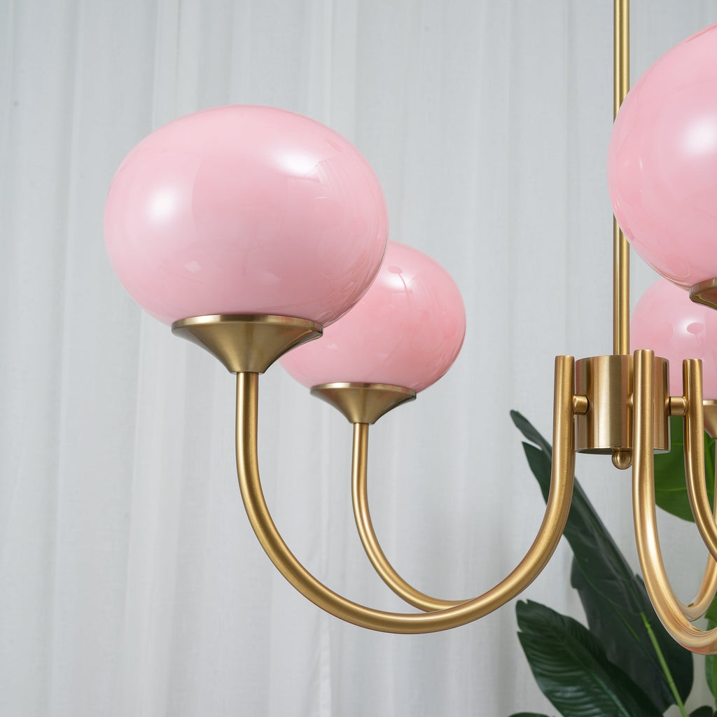 Rose Crystal Chandelier