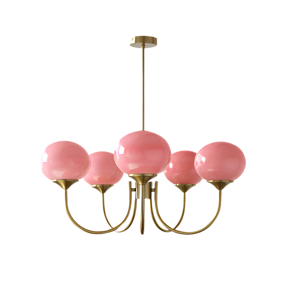 Rose Crystal Chandelier