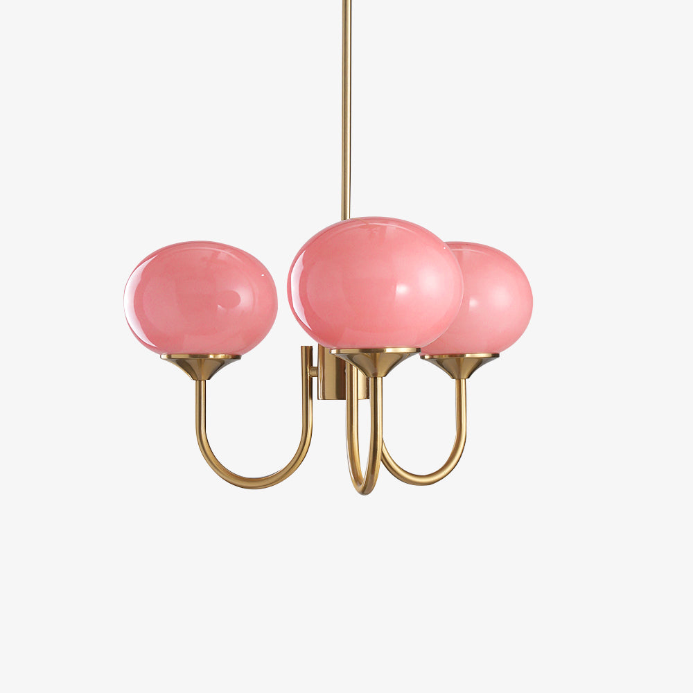 Rose Crystal Chandelier