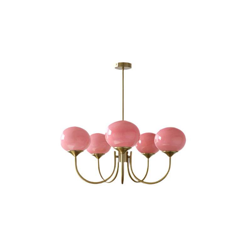 Rose Crystal Chandelier