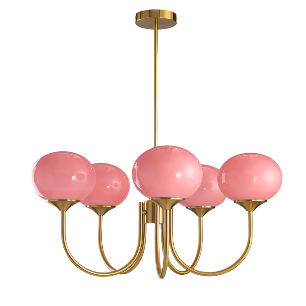 Rose Crystal Chandelier