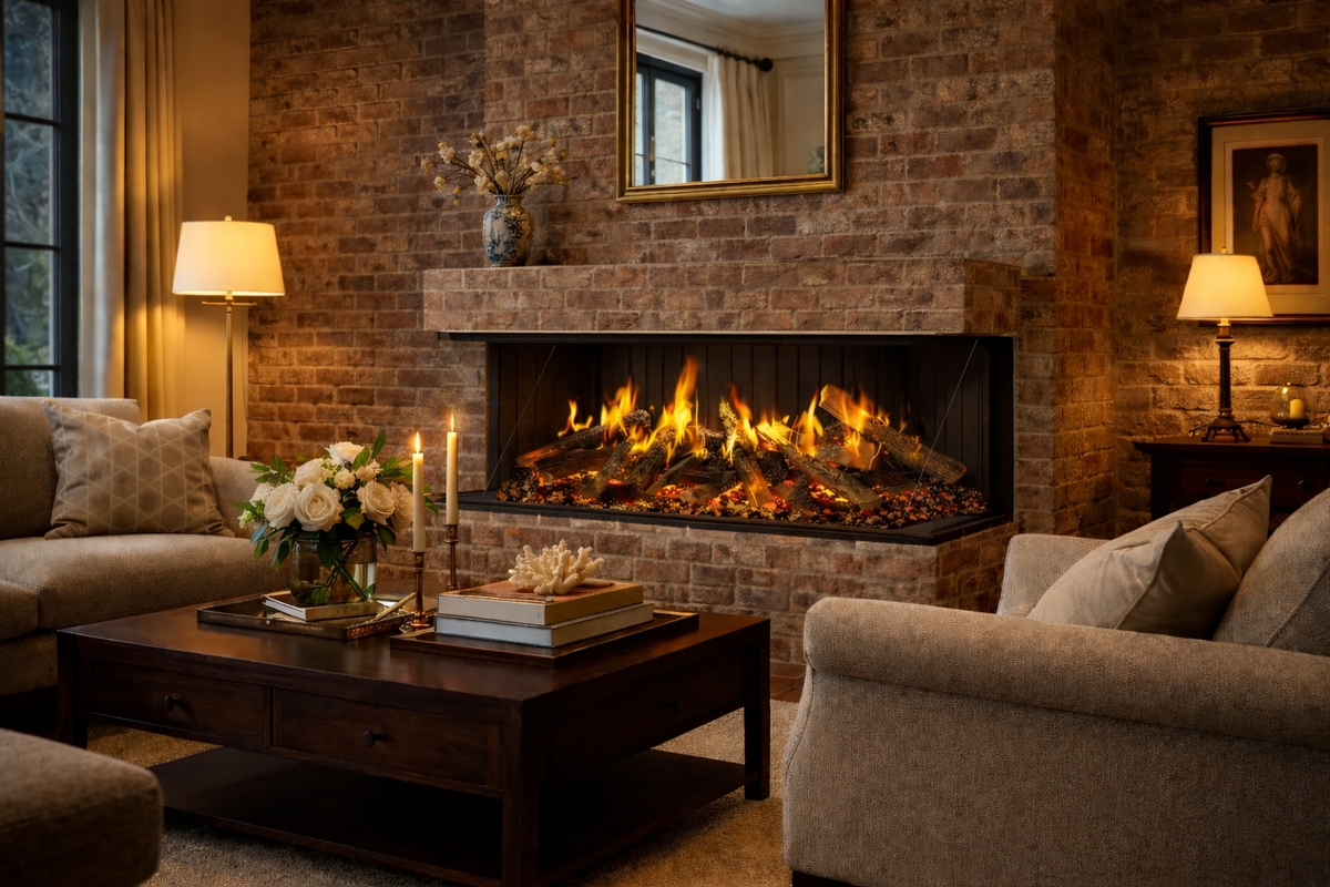 Amantii Signature MultiView Holo 75" Electric Fireplace — view 2