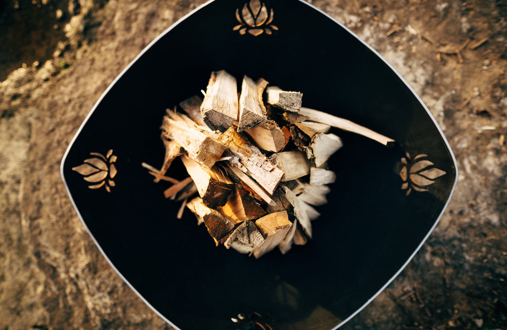 Namaste by Fire Pit Art