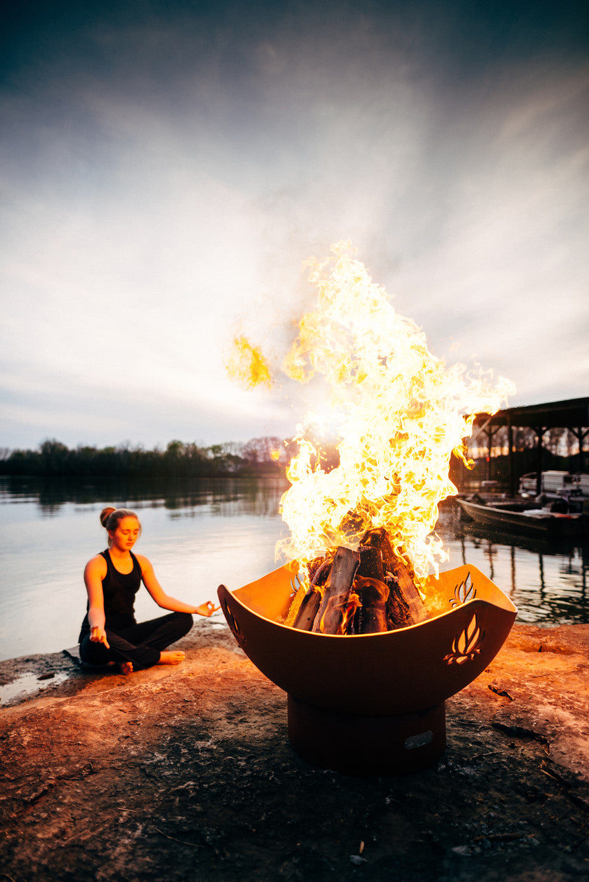 Namaste by Fire Pit Art