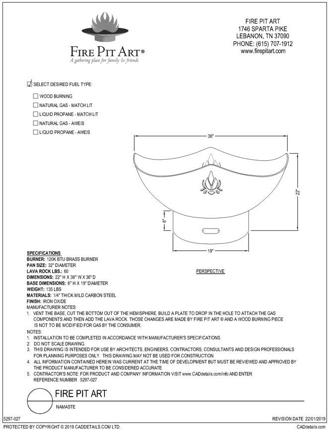 Namaste dimensions drawing