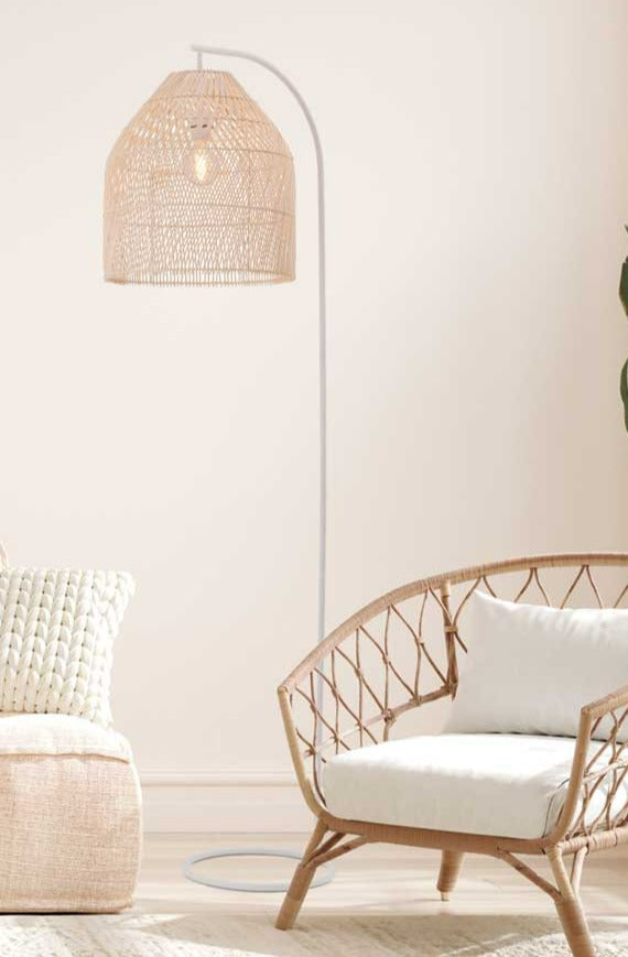 Rattan Floor Lamp Pershore
