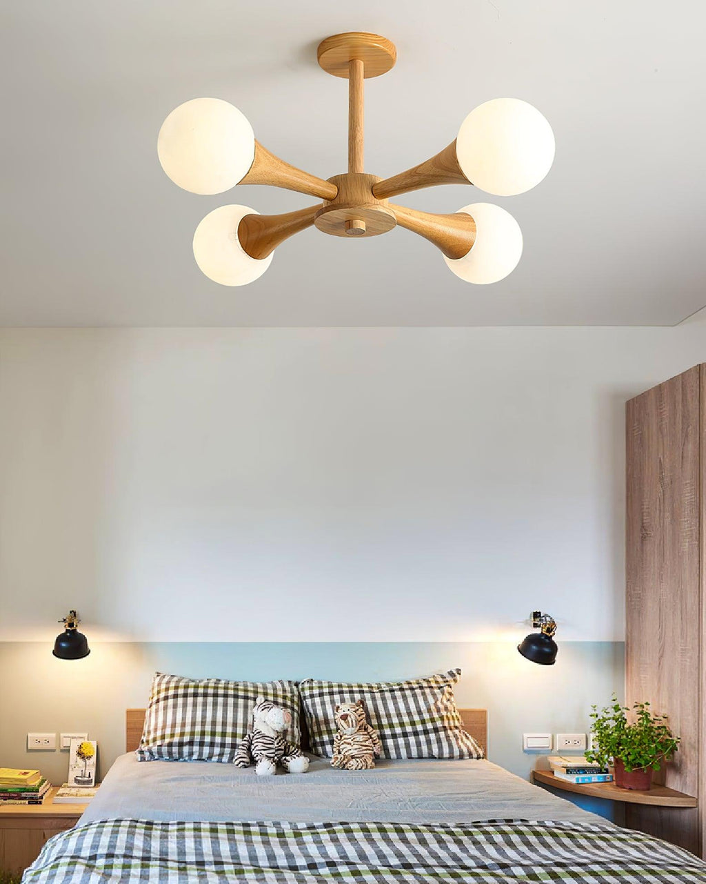 Nera Wooden Chandelier