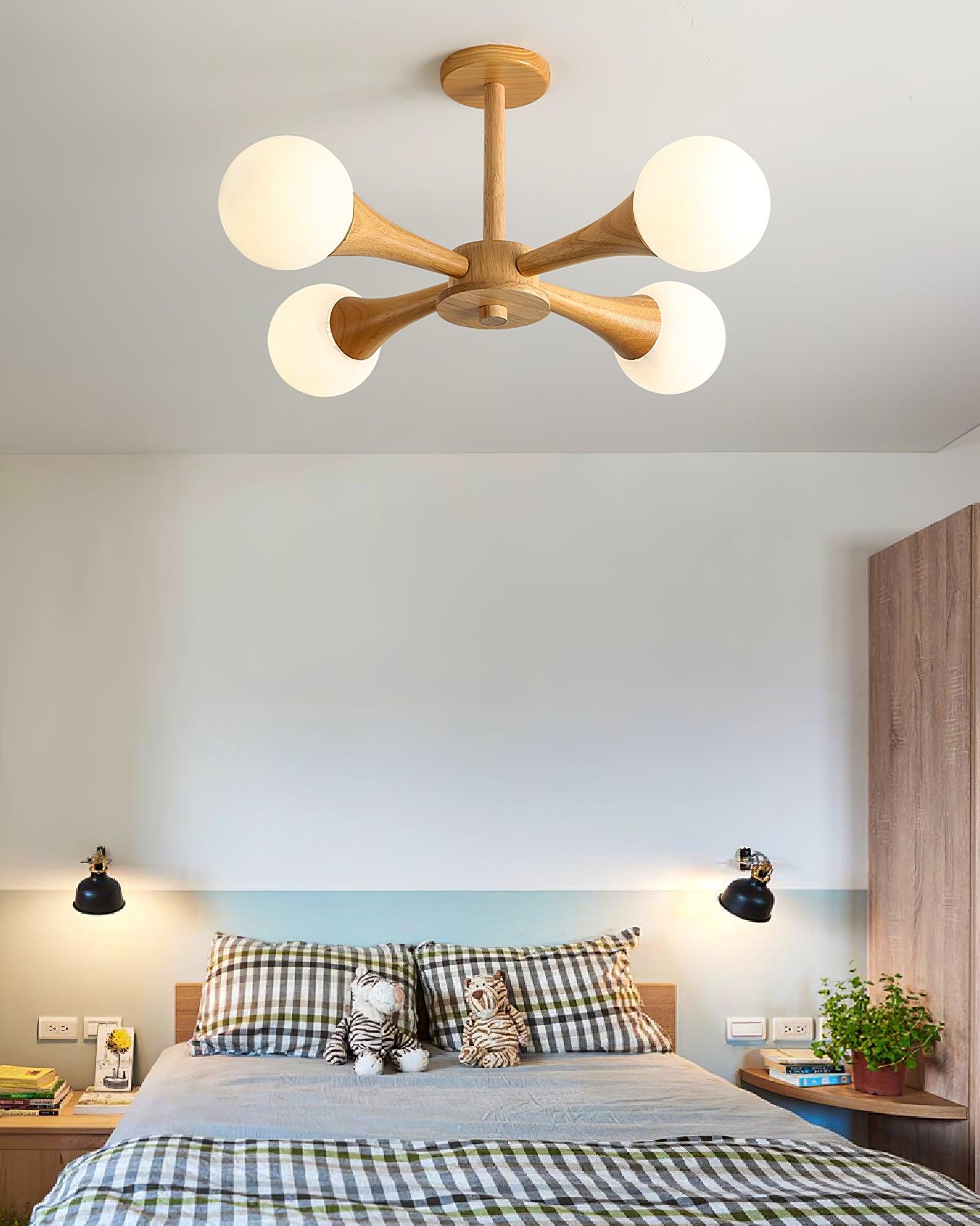 Nera Wooden Chandelier