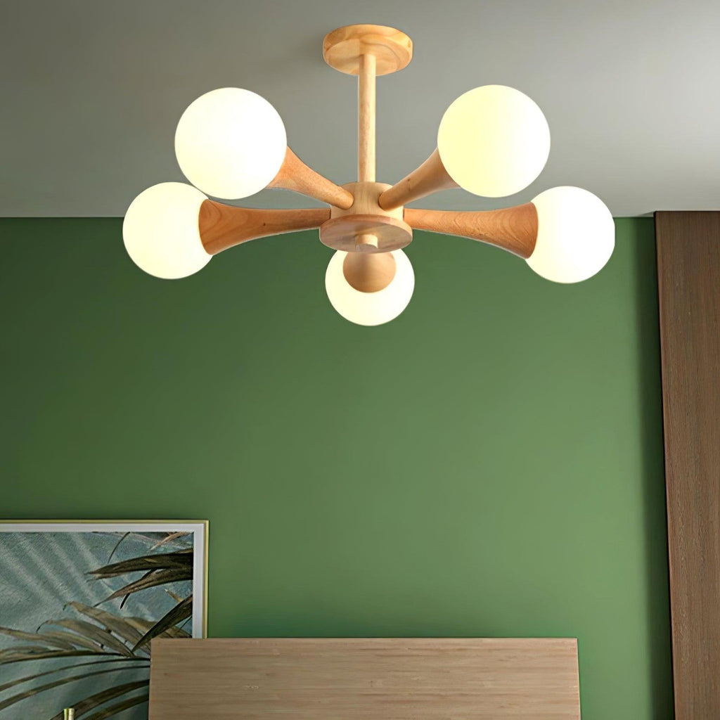 Nera Wooden Chandelier