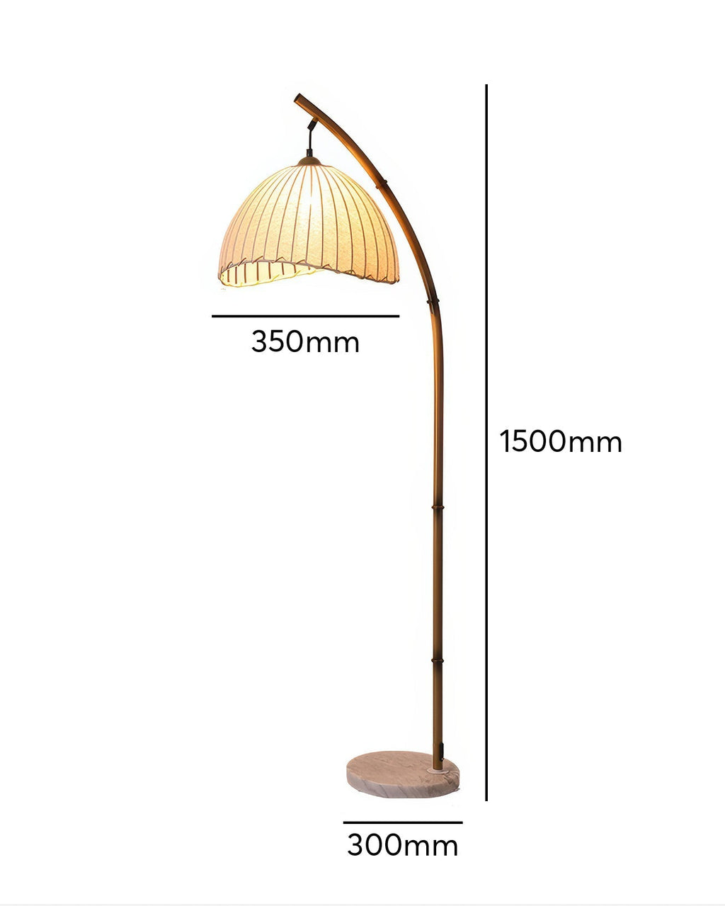 Cultural Zen Bamboo Floor Lamp