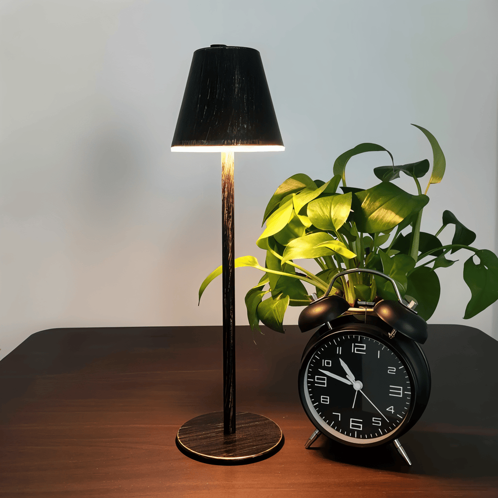 Modern Table Lamp - LED Metal Lamp with Touch Switch and USB Port