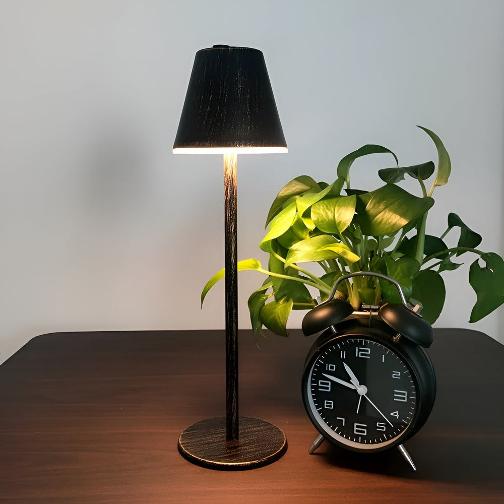 Modern Table Lamp - LED Metal Lamp with Touch Switch and USB Port