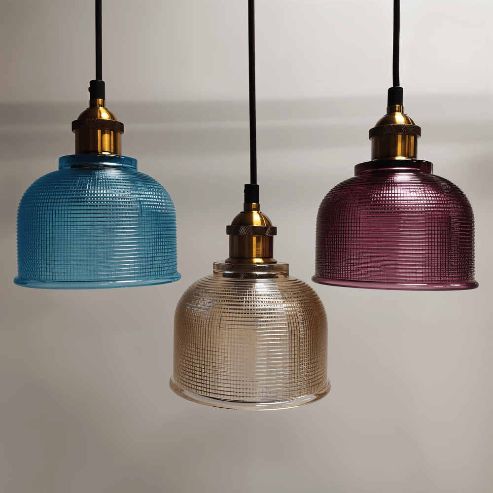 Glossy Bell Ceiling Lamp - Colorful Retro Glass Ceiling Light - Modern Pendant Lamp