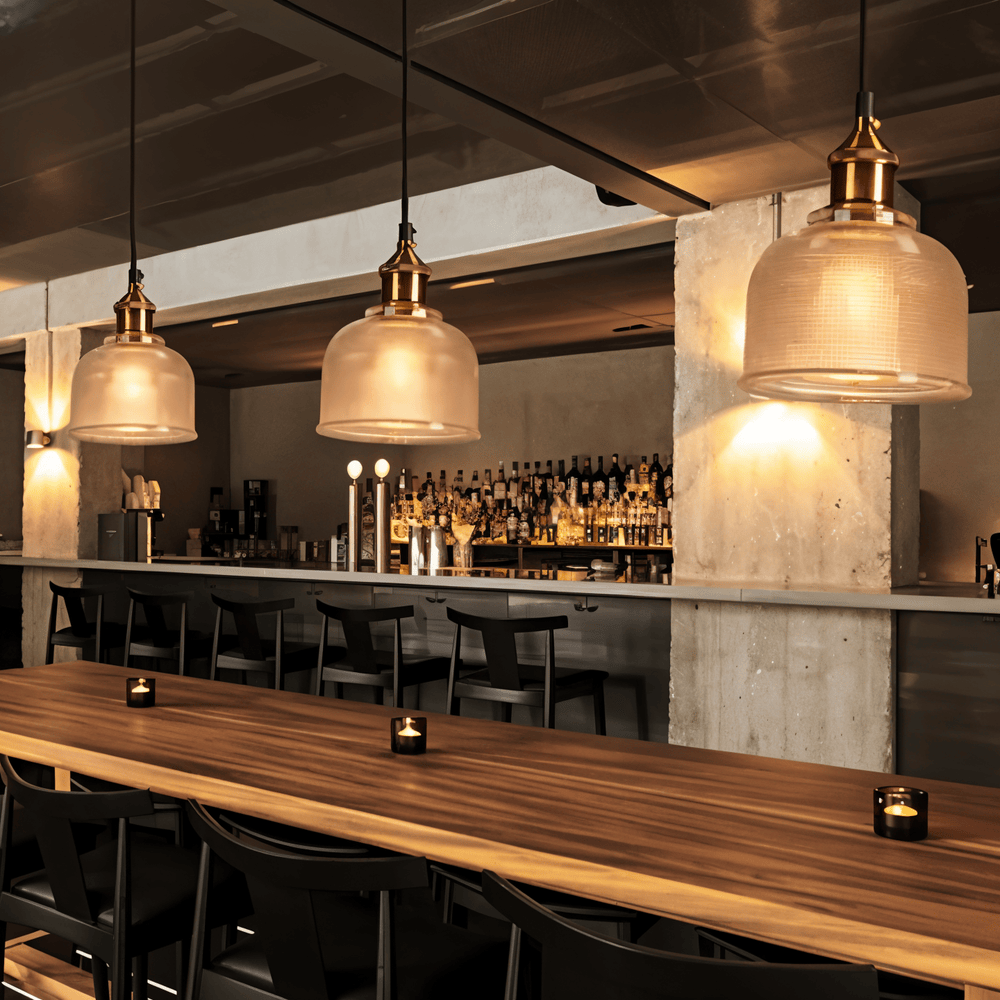 Glossy Bell Ceiling Lamp - Colorful Retro Glass Ceiling Light - Modern Pendant Lamp