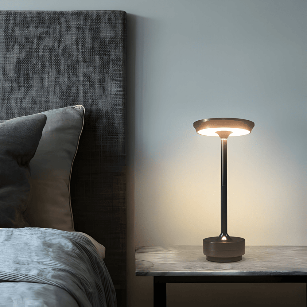 LumaLight Wireless Lamp: USB Rechargeable, Touch Table Lamp for Mood Lighting