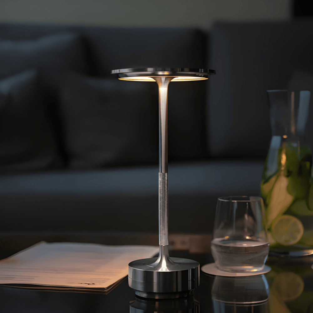 LumaLight Wireless Lamp: USB Rechargeable, Touch Table Lamp for Mood Lighting
