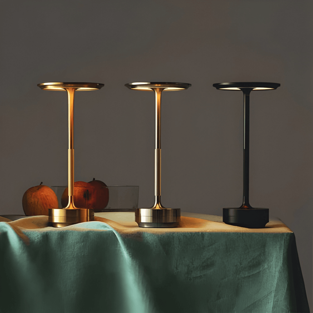 LumaLight Wireless Lamp: USB Rechargeable, Touch Table Lamp for Mood Lighting