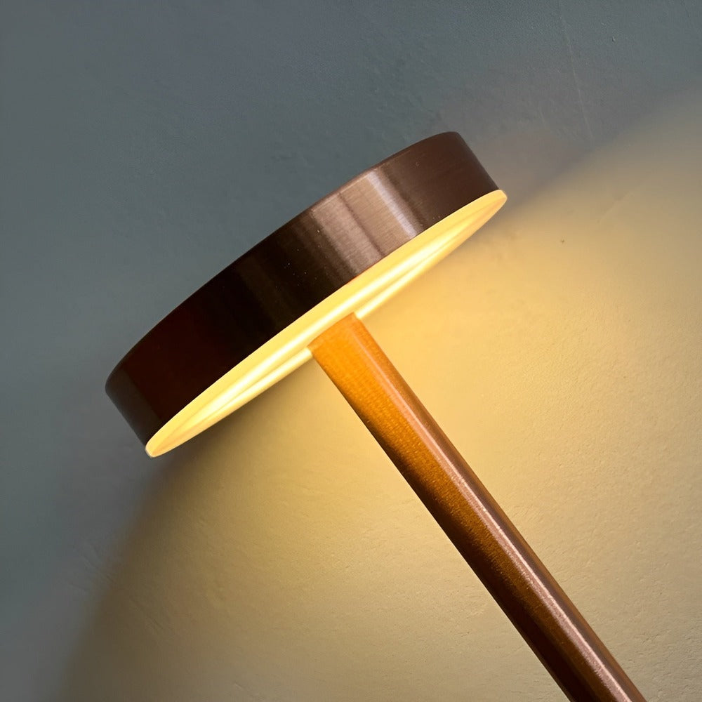 RetroGlow - Retro-Inspired LED Desk Lamp with Wireless and USB Charging