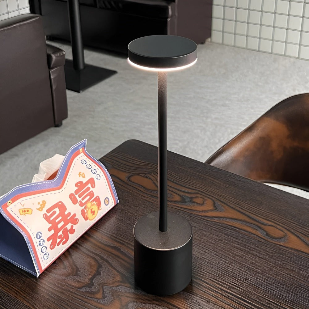 RetroGlow - Retro-Inspired LED Desk Lamp with Wireless and USB Charging