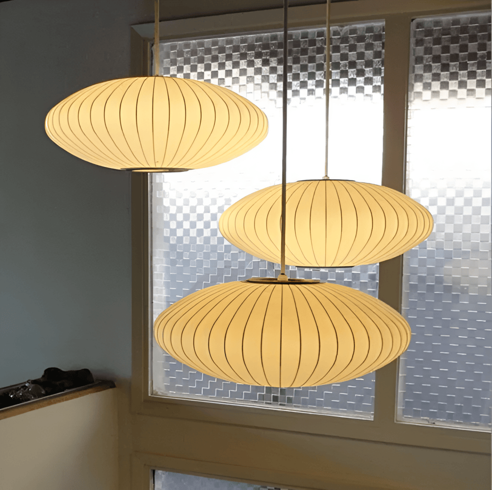 RoundRipples - 50/60 cm Canopy and Fabric, Bubble-shaped Pendant Lamp