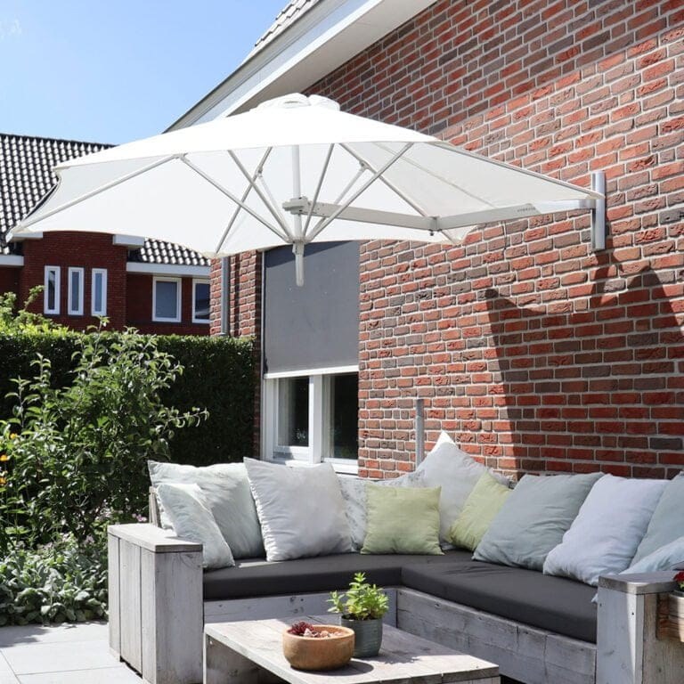 Instashade Paraflex 2.7m Round Wall-Mounted Parasol